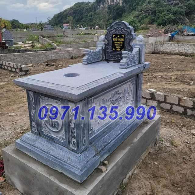 Mộ đá mỹ nghệ - Mẫu mộ chạm điêu khắc bằng đá đẹp bán Bình Thuận