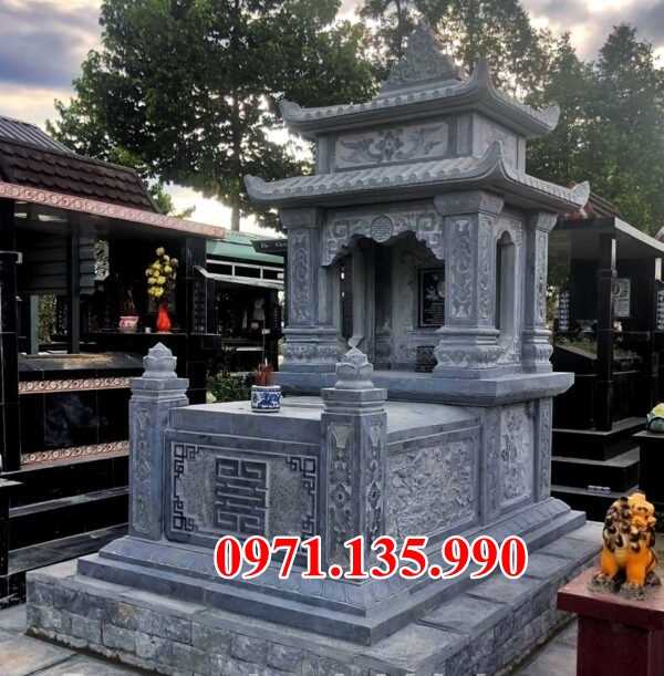 Mộ đá gia đình - Mẫu mộ dòng họ bằng đá đẹp bán Khánh Hoà