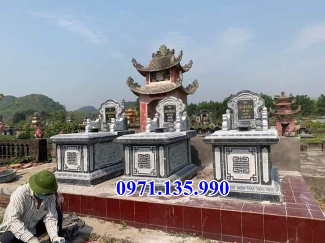 Mộ đá tam sơn - Mẫu mộ hậu bành bằng đá đẹp bán Phú Yên