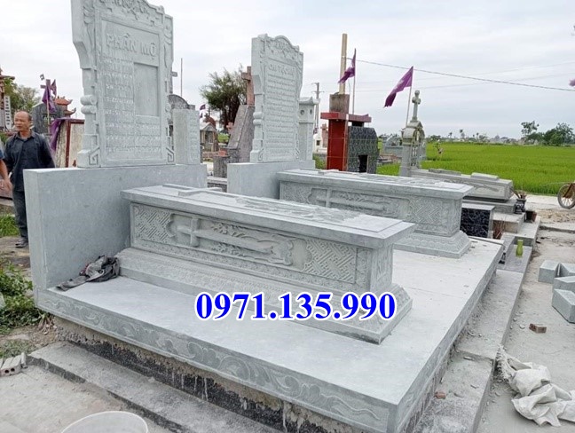 81 Mẫu mộ đá hiện đại - Mộ bằng đá xanh đẹp bán Tây Ninh