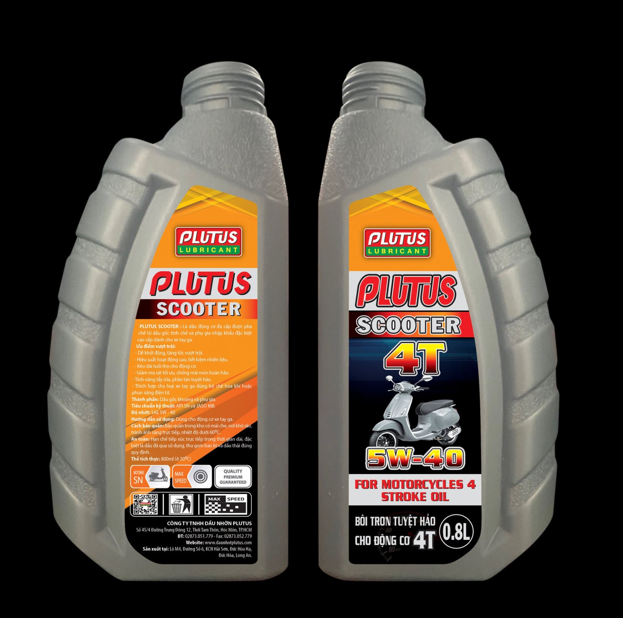 Sản phẩm dầu nhớt xe máy PLUTUS- Nhớt xe máy chính hãng