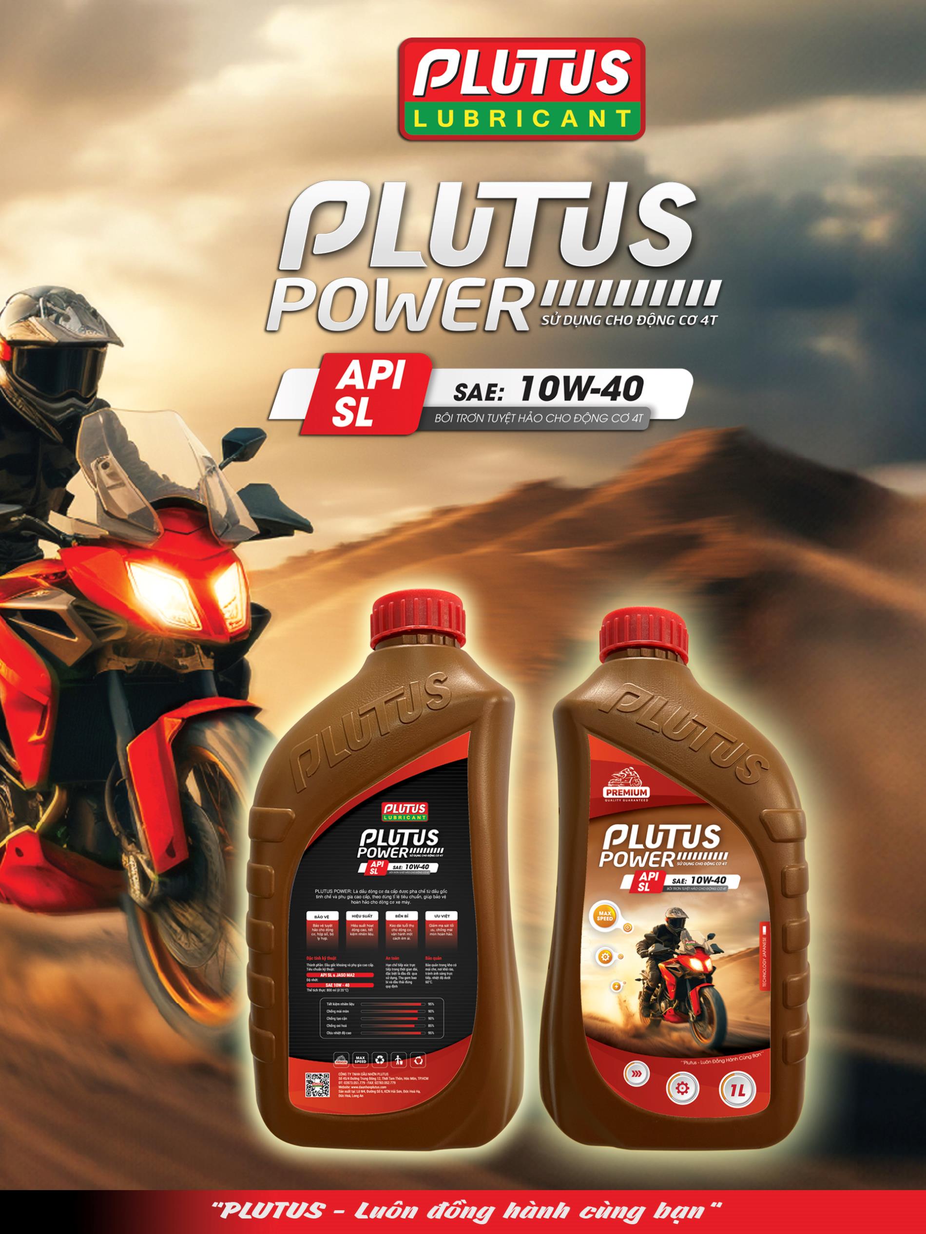 Lựa chọn dầu nhớt xe máy Plutus cho chiếc xe máy của bạn