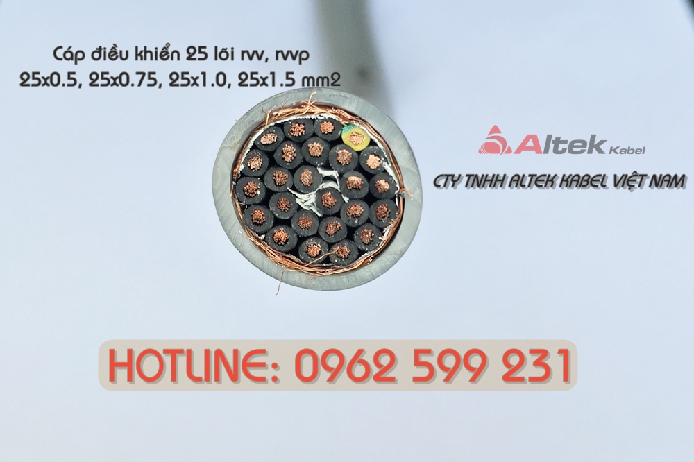 Cáp điều khiển Altek kabel 25 lõi 25x1.0mm2