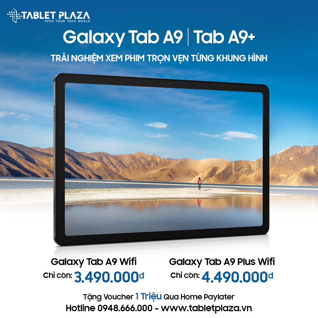 Tab A9 giá cực rẻ tại Tablet Plaza Bến Cát