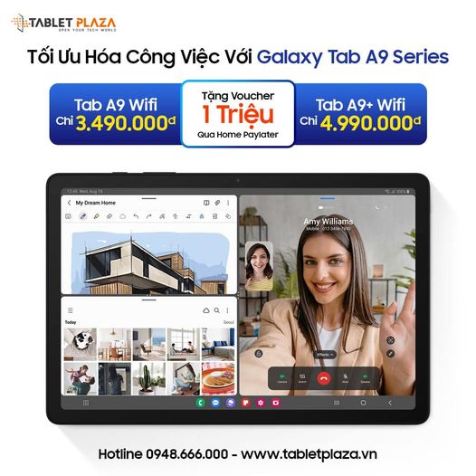 Galaxy Tab A9 giá cực rẻ tại Tablet Plaza Bến Cát