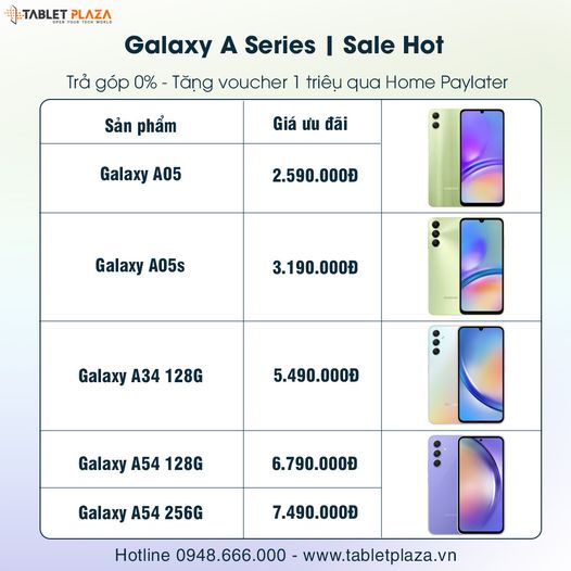 Ưu đãi cực sốc khi mua Galaxy A15 tại Tablet Plaza