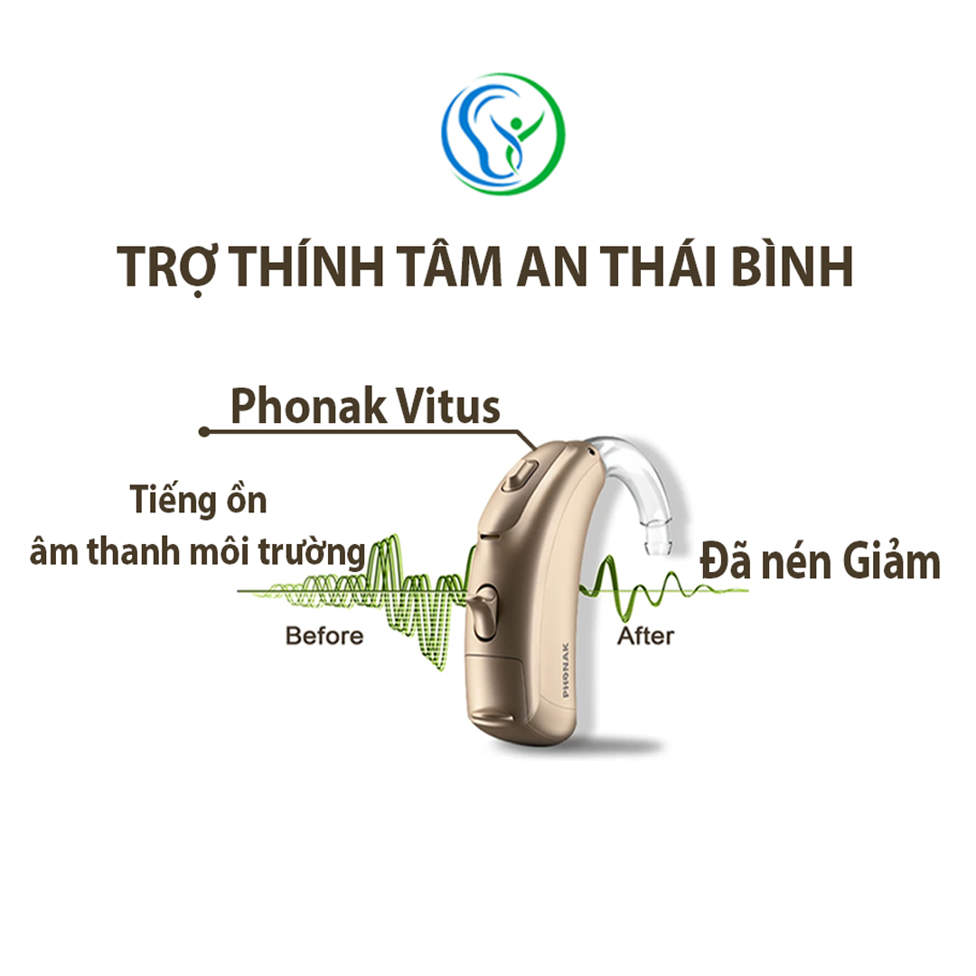 Máy trợ thính Phonak Vitus - Tâm An Thái Bình