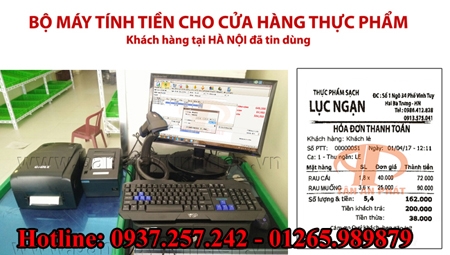 Máy tính tiền giá rẻ cho siêu thị, cửa hàng bách hóa, shop thời trang tại Tuyên Quang, Lào Cai, Điện
