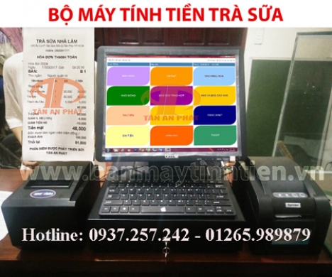 Máy tính tiền giá rẻ cho quán trà sữa tại Tuyên Quang, Lào Cai, Điện Biên