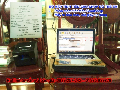 Máy tính tiền giá rẻ cho shop đồ thể thao, phụ kiện thời trang tại Lạng Sơn, Thái Nguyên, Hòa Bình