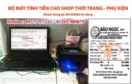 Máy tính tiền giá rẻ cho shop đồ thể thao, phụ kiện thời trang tại Bắc Cạn, Cao Bằng, Hà Giang
