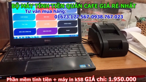 Máy tính tiền quán café giá rẻ nhất tại Vũng Tàu, Tây Ninh