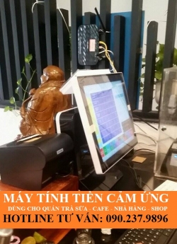 Bán máy tính tiền cho tiệm Cafe tại Long An-Tiền Giang