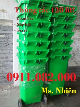 Bán thùng rác 120 lít giá rẻ- thùng rác sỉ giá thấp- 0911082000