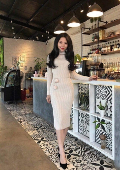 Váy len Hàn quốc siêu xinh