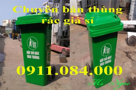 Cung cấp thùng rác nhựa 120 lít giá rẻ, bền, đẹp nhựa hdpe