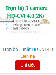 TRỌN BỘ 03 CAMERA HD-CVI 4.0 (2K)