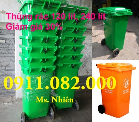 Cung cấp thùng rác công cộng giá rẻ, thùng rác 120 lít, thùng rác 240 lít giá thấp