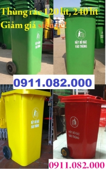 Cung cấp thùng rác công cộng giá rẻ, thùng rác 120 lít, thùng rác 240 lít giá thấp