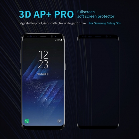Miếng dán cường lực Galaxy S8 Plus hiệu Nillkin 3D AP+ Pro