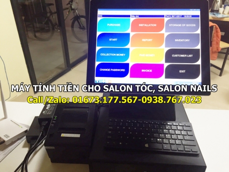 Máy tính tiền giá rẻ cho salon tóc tại Bạc Liêu