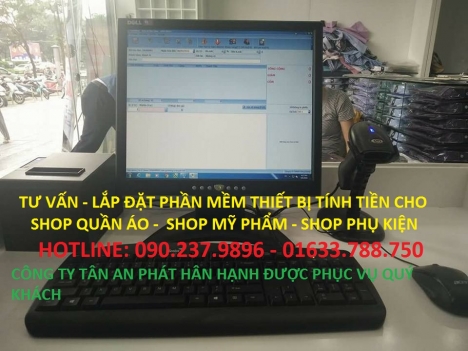 Bán máy tính tiền trọn bộ cho shop, siêu thị, tạp hóa tại Cà Mau