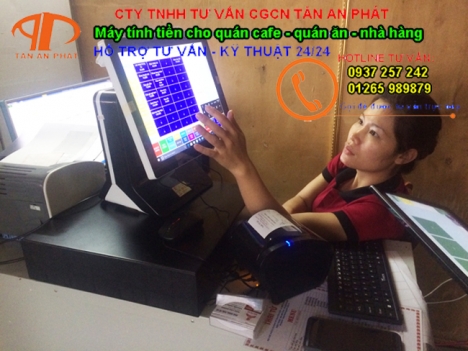 Máy tính tiền cho quán cafe tại Bình Phước