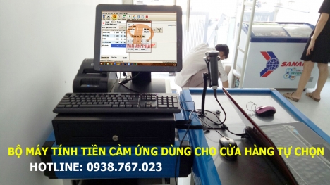 Máy tính tiền cửa hàng thực phẩm trọn bộ tại Tây Ninh
