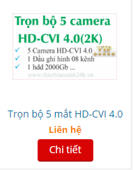 TRỌN BỘ 05 CAMERA HD-CVI 4.0 (2K)
