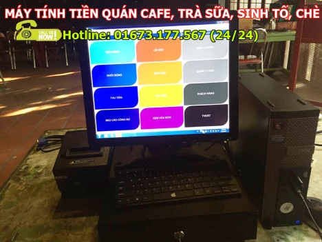 Trọn bộ máy tính tiền giá rẻ cho quán cafe