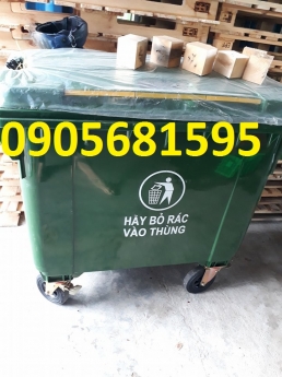 Cung cấp thùng rác môi trường 660 lít giá tốt Quảng Trị 0905681595