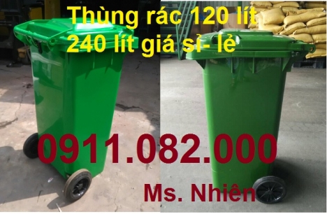 Chuyên sỉ lẻ thùng rác 120L 240L 660L giá rẻ cần thơ- lh 0911082000