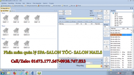Phần mềm quản lý SPA-SALON TÓC-NAILS tại Thốt nốt, Ninh Kiều, Cái Răng