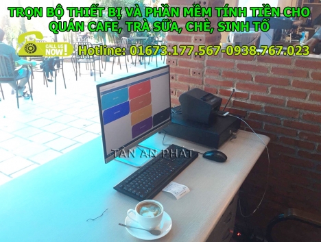 Máy tính tiền cho quán café-trà sữa tại Thốt nốt, Ninh Kiều, Cái Răng