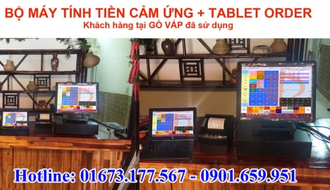 Máy tính tiền quán ăn tại Tiền Giang