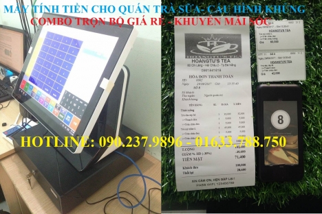 Máy tính tiền cảm ứng trọn bộ cho nhà hàng bán tại Hưng Yên