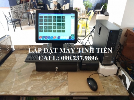 Lắp đặt máy tính tiền cảm ứng cho nhà hàng tại Quảng Ngãi