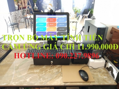 Máy tính tiền cảm ứng trọn bộ cho nhà hàng bán tại Huế