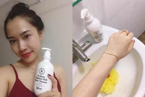 Sữa tắm nước hoa trắng da - BENEW Perfume Moisture Rich Body Cleanser White Milk