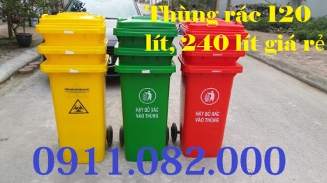 Thanh lý thùng rác nhựa 120 lít 240 lít giá rẻ toàn quốc
