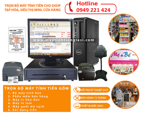 Bán máy tính tiền cho shop tại Kiên Giang