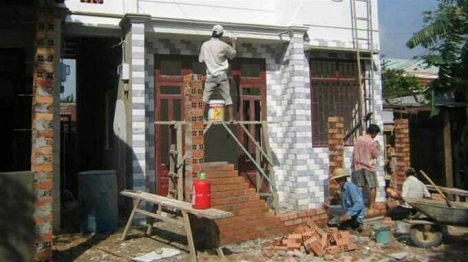 chuyên nhận làm và sửa chữa nhà, nhận đóng gạch meng, xây tô tường, ốp lát  gạch, nhận làm tường rào