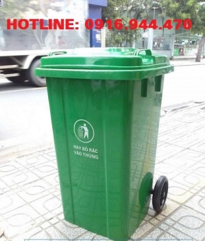 Bán thùng rác nhựa 120 lít, thùng rác nhà trọ, thùng rác trường học