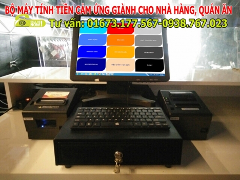 Bán máy cảm ứng, phần mềm tính tiền nhà hàng, quán ăn tại Đắk Nông