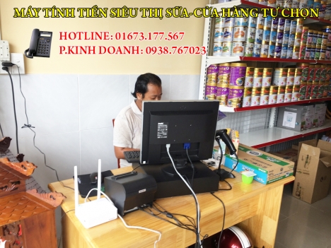 Máy tính tiền tạp hóa tự chọn tại Tây Ninh