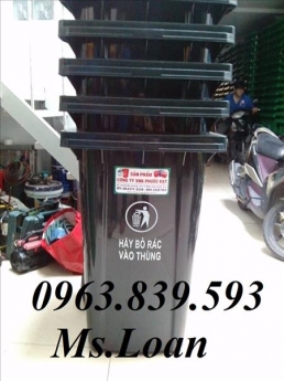 Thùng rác 240L - thùng rác nhựa nhập khẩu chất lượng cực tốt