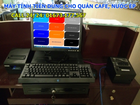 Bán máy tính tiền POS cảm ứng cho quán café tại Quận 7, Quận 8