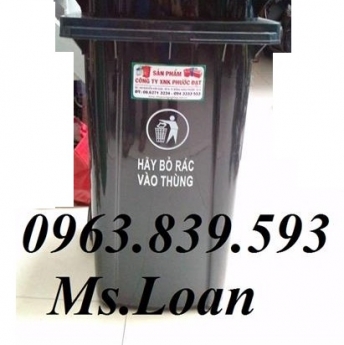 Thùng rác môi trường - Thùng rác 240L thu gom rác công cộng giá rẻ