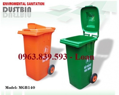 Thùng rác nhựa 120L - thùng rác nhựa giá rẻ tại TP.HCM
