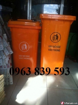 Thùng rác - thùng rác 100L - thùng rác nhựa 120L ... giá tốt